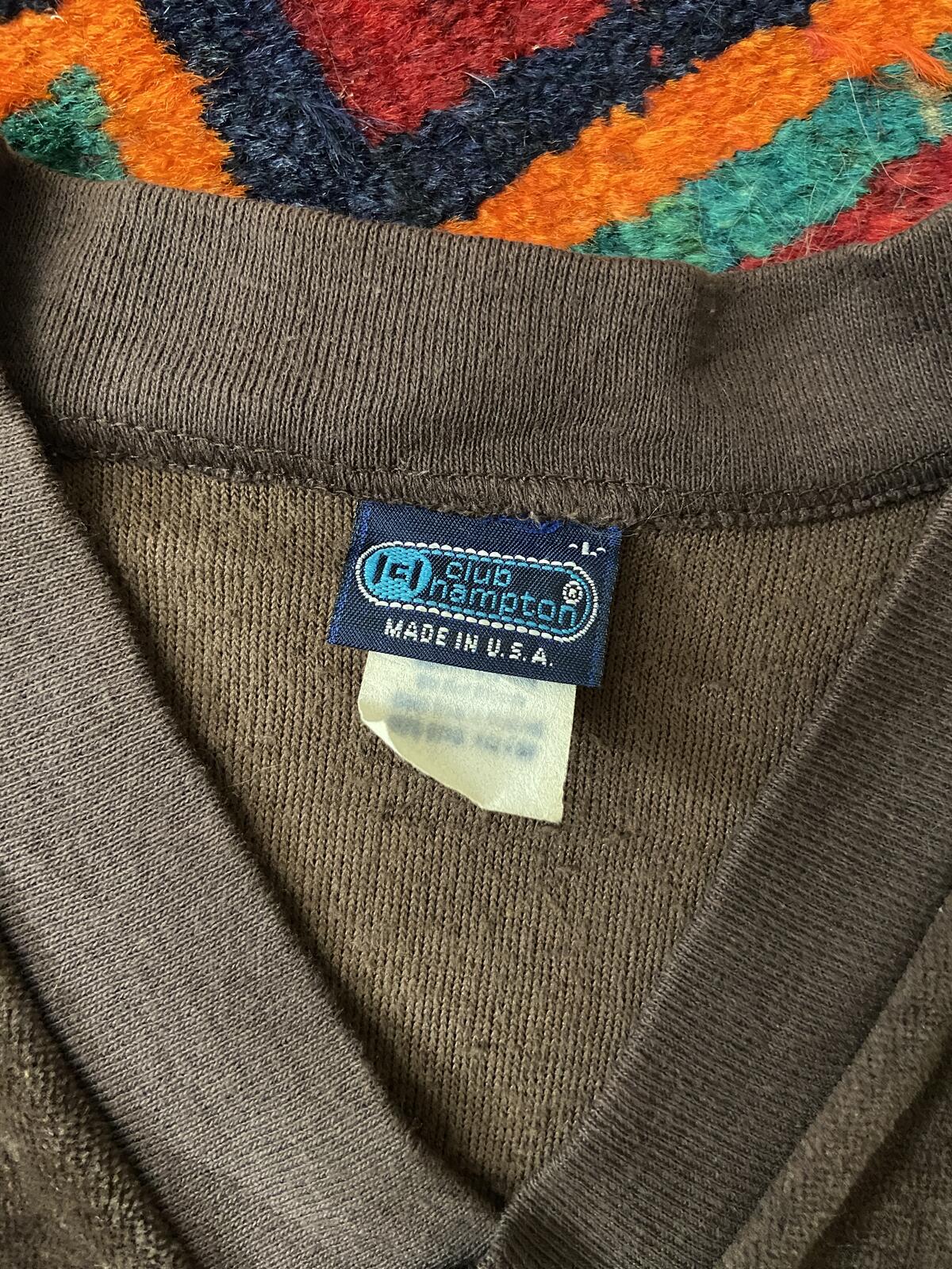 Vintage 1970s Brown Velour Jumper