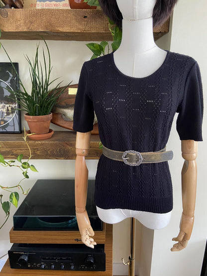 Vintage Khaki Filigree Buckle Belt