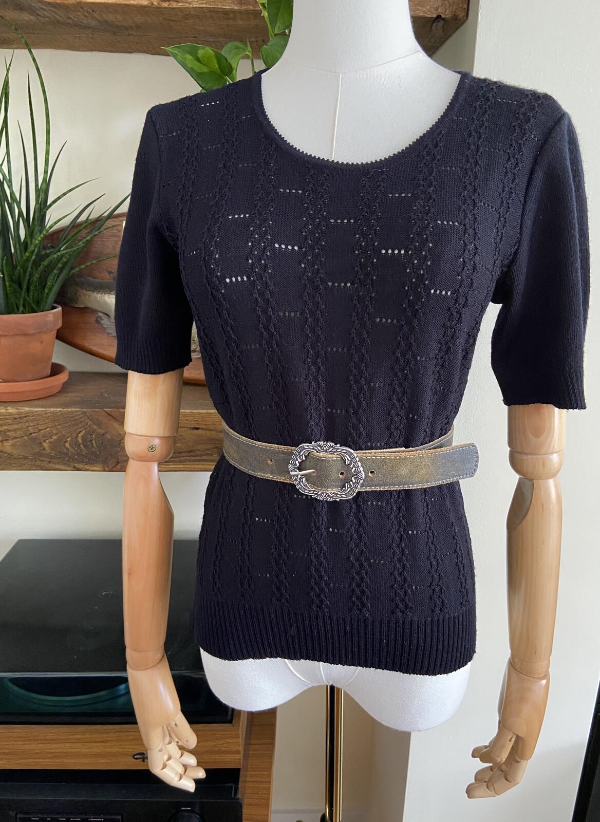Vintage Khaki Filigree Buckle Belt