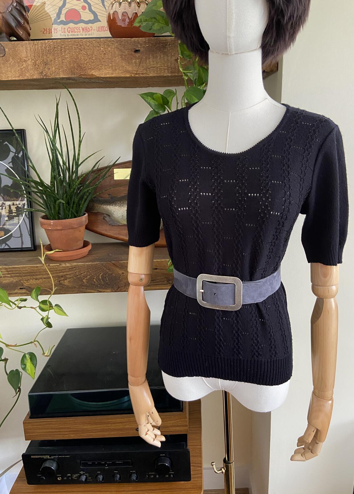 Vintage Grey Suede Vanzetti Belt