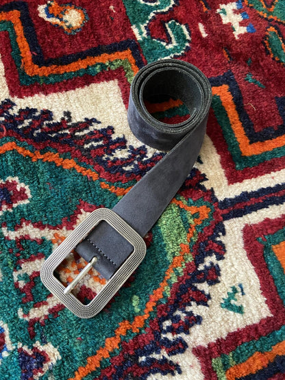 Vintage Grey Suede Vanzetti Belt