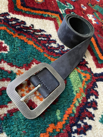 Vintage Grey Suede Vanzetti Belt
