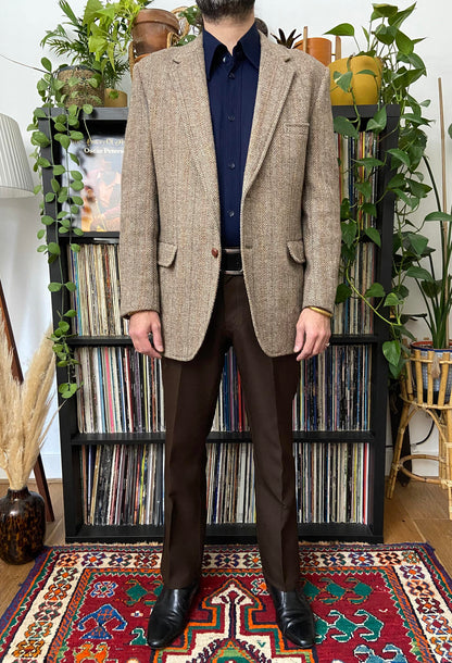 Vintage 1970s Harris Tweed Blazer Jacket