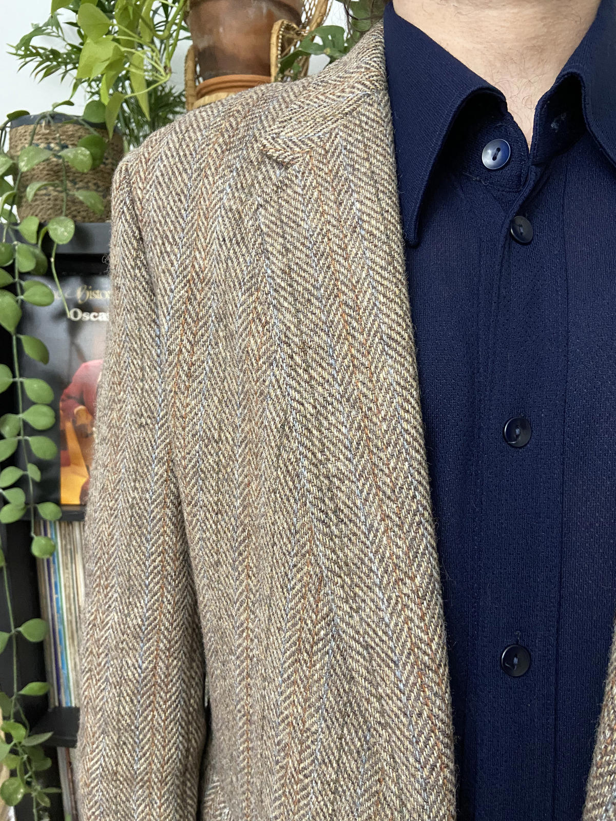 Vintage 1970s Harris Tweed Blazer Jacket