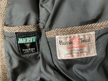 Vintage 1970s Harris Tweed Blazer Jacket