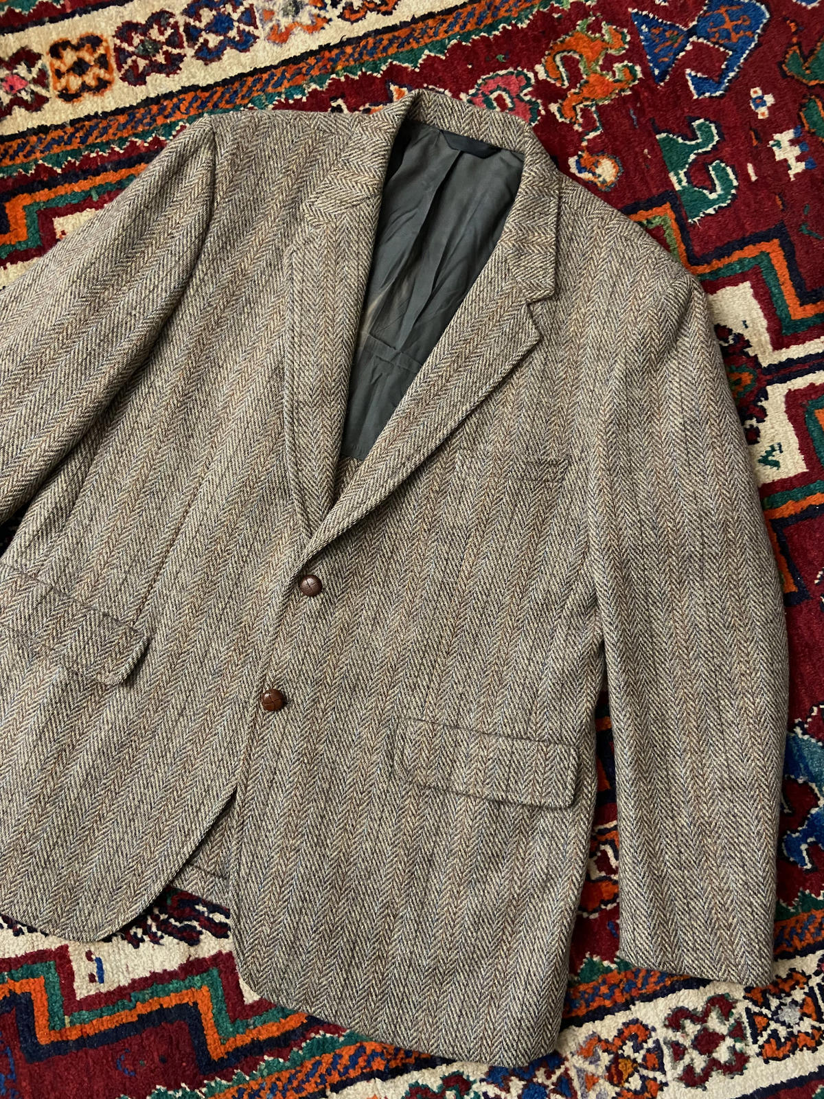 Vintage 1970s Harris Tweed Blazer Jacket