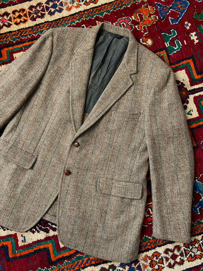 Vintage 1970s Harris Tweed Blazer Jacket