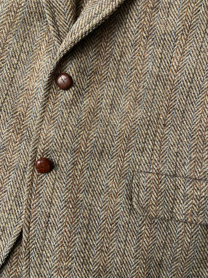 Vintage 1970s Harris Tweed Blazer Jacket
