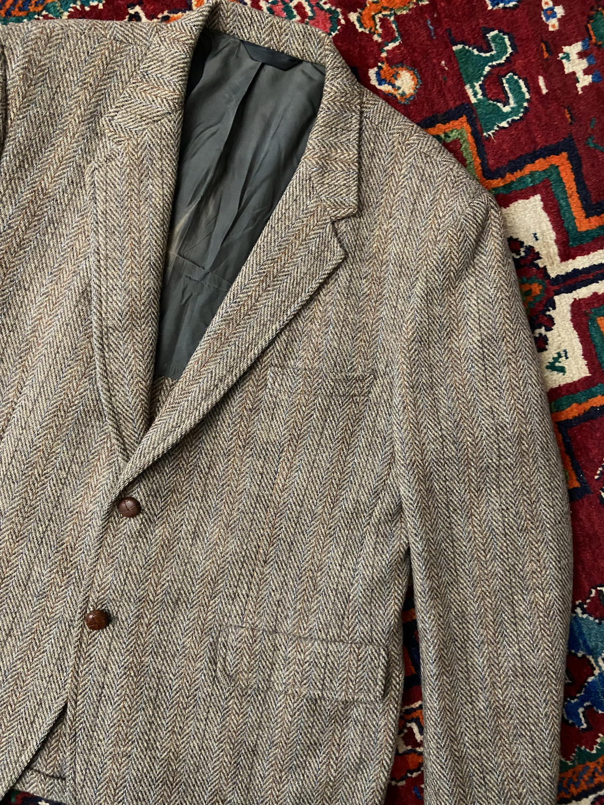 Vintage 1970s Harris Tweed Blazer Jacket
