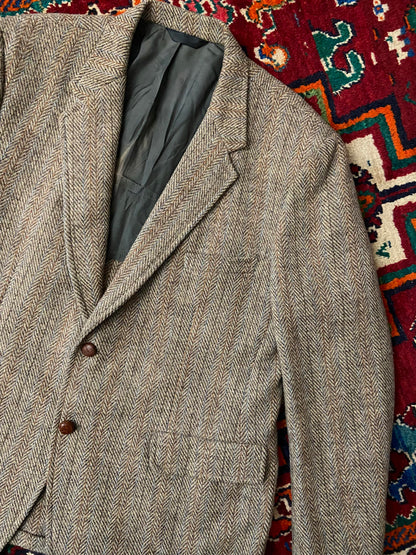 Vintage 1970s Harris Tweed Blazer Jacket