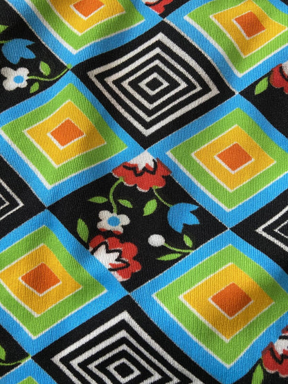 Vintage 1970s Retro Patterned Swim Shorts