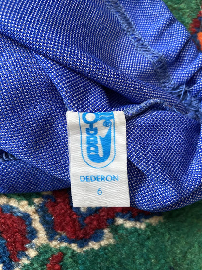 Vintage 1970s Blue Belted Swim Shorts