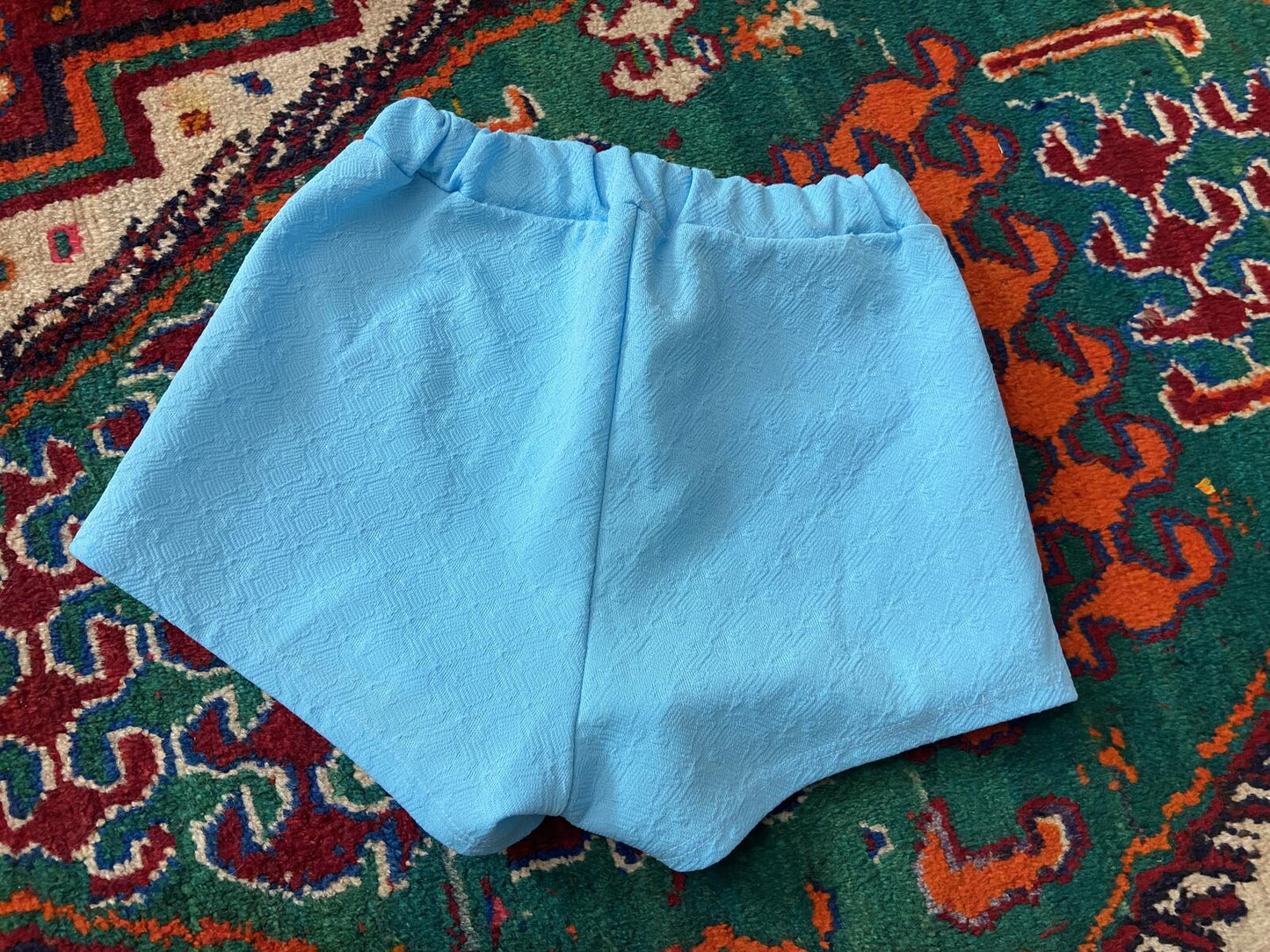 Vintage 1970s Pale Blue Swim Shorts