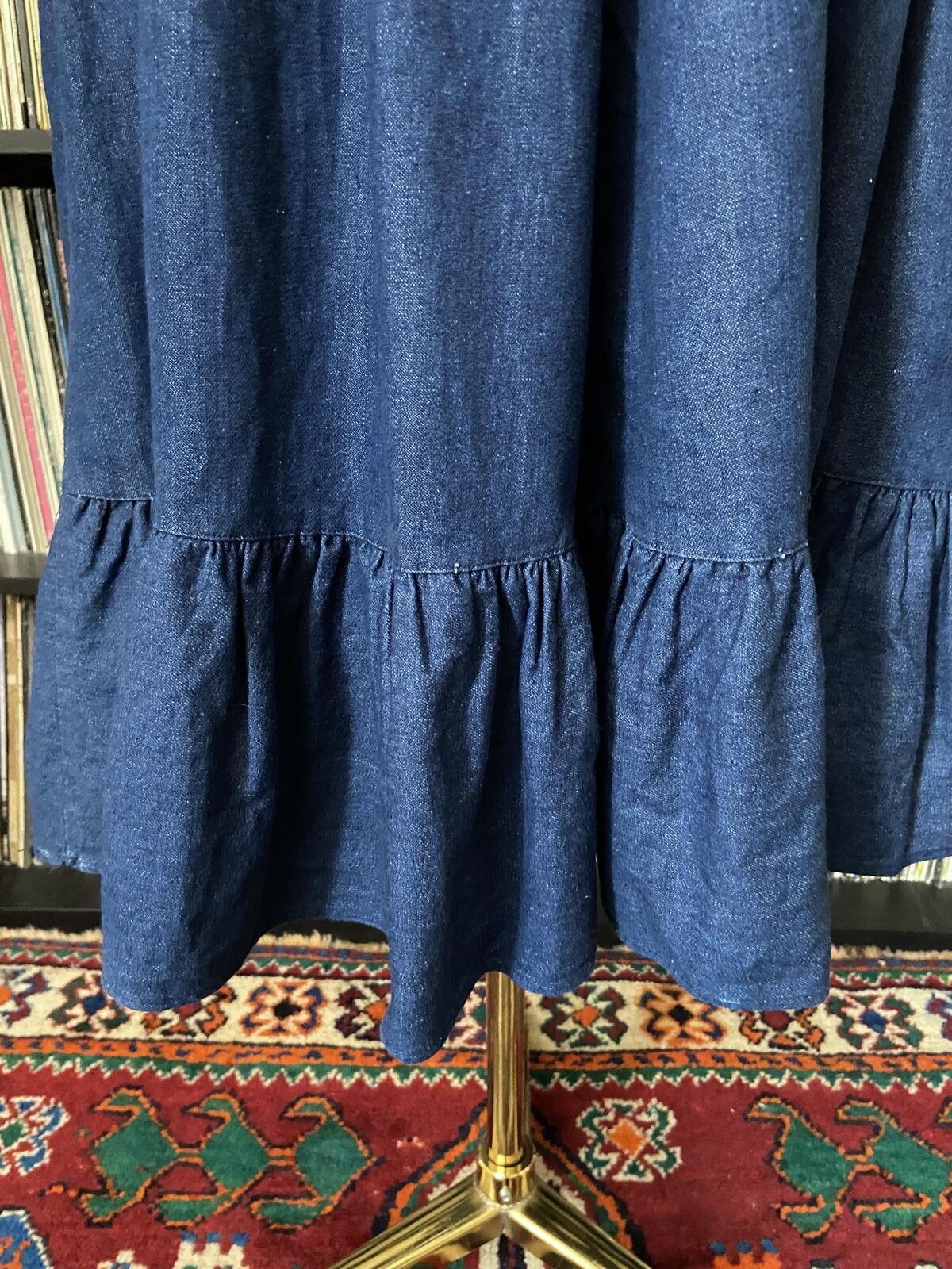 Vintage Dark Denim Prairie Skirt