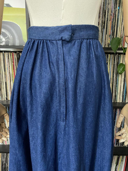 Vintage Dark Denim Prairie Skirt