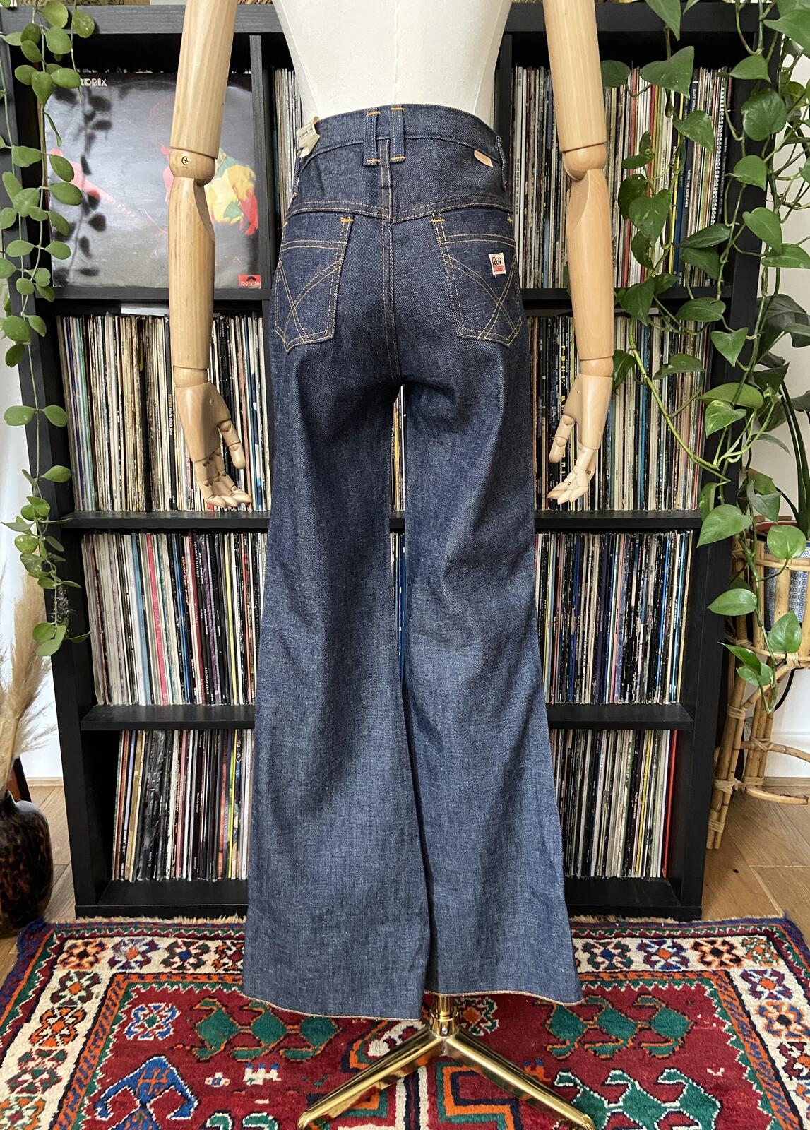 Vintage 1970s Roy Rogers Deadstock Bell Bottom Jeans W26