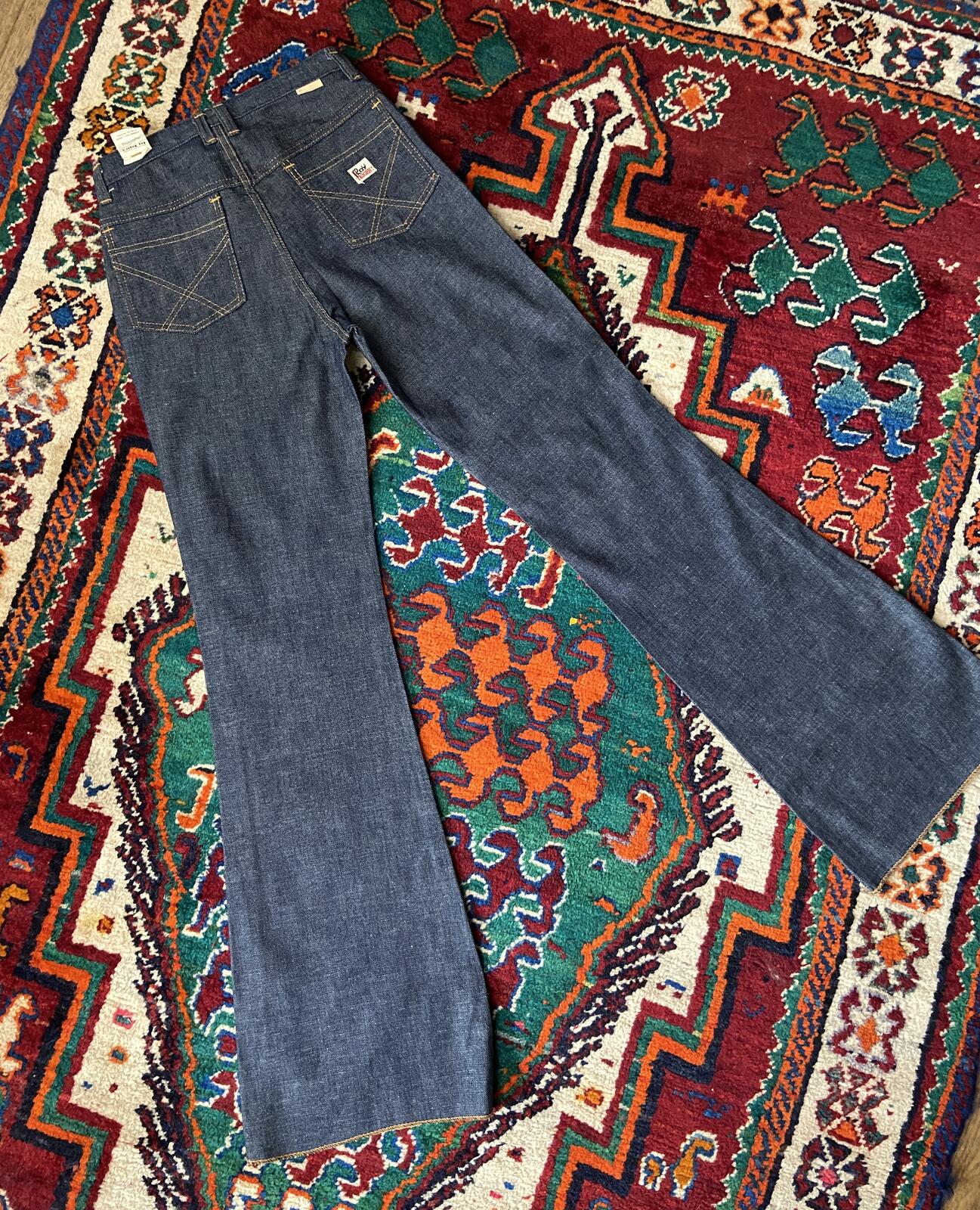 Vintage 1970s Roy Rogers Deadstock Bell Bottom Jeans W26