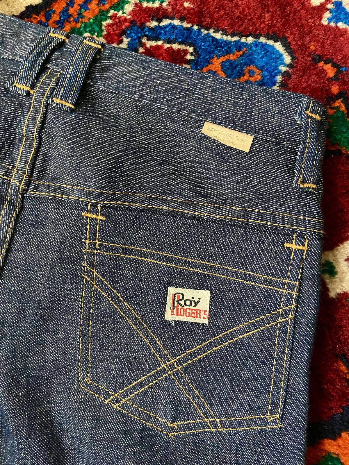 Vintage 1970s Roy Rogers Deadstock Bell Bottom Jeans W26