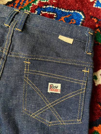 Vintage 1970s Roy Rogers Deadstock Bell Bottom Jeans W26