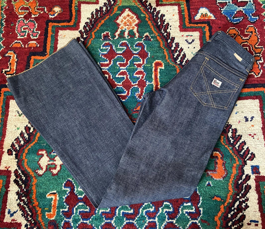 Vintage 1970s Roy Rogers Deadstock Bell Bottom Jeans W26