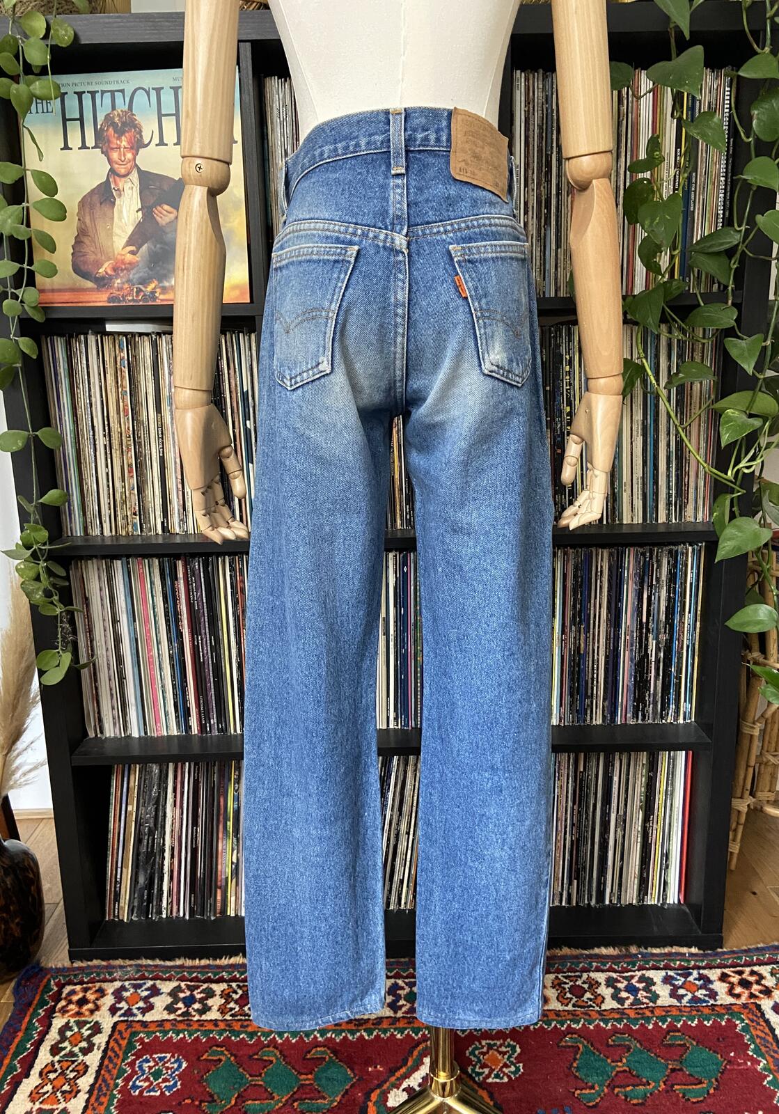 Vintage 1980's Levi's 615 Orange Tab Jeans W27