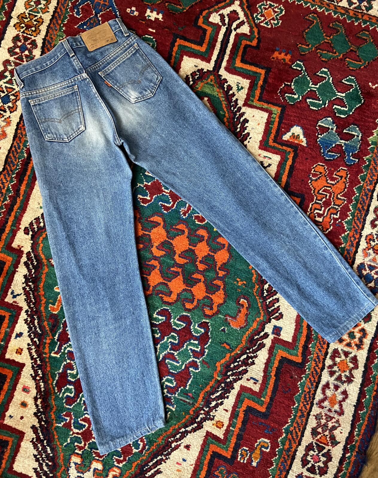 Vintage 1980's Levi's 615 Orange Tab Jeans W27