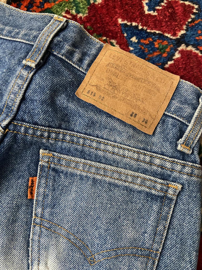 Vintage 1980's Levi's 615 Orange Tab Jeans W27