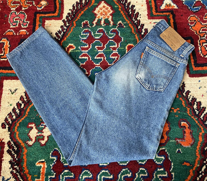 Vintage 1980's Levi's 615 Orange Tab Jeans W27