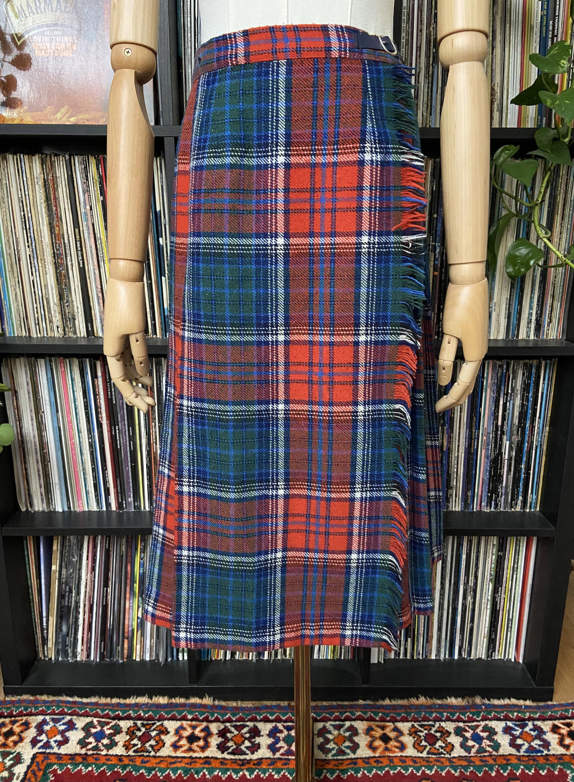 Vintage 1970s Galeries Lafayette Kilt Skirt