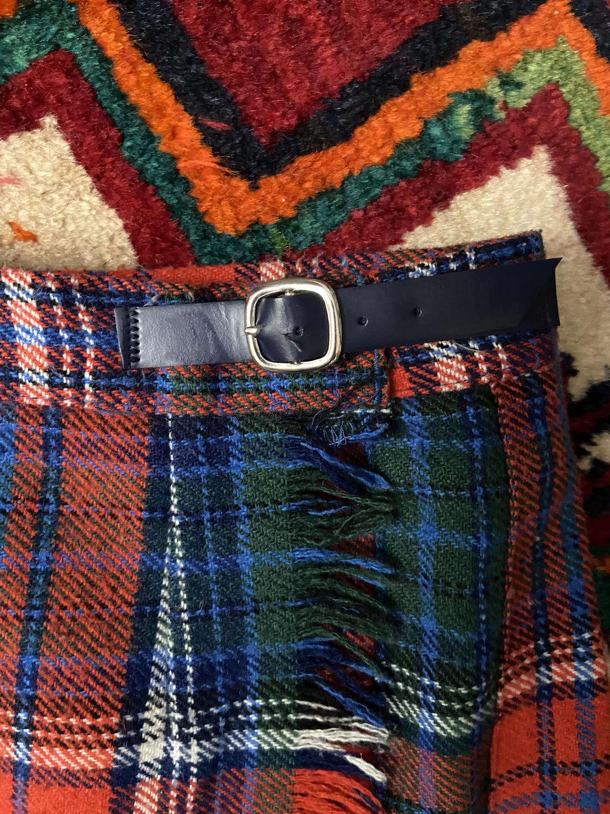 Vintage 1970s Galeries Lafayette Kilt Skirt