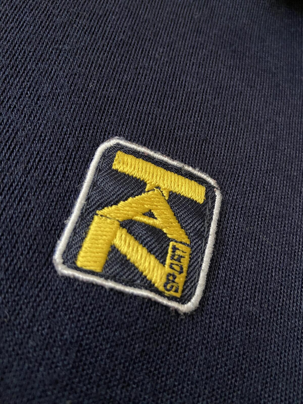 Vintage 1970s Yellow & Navy Italian Track Top