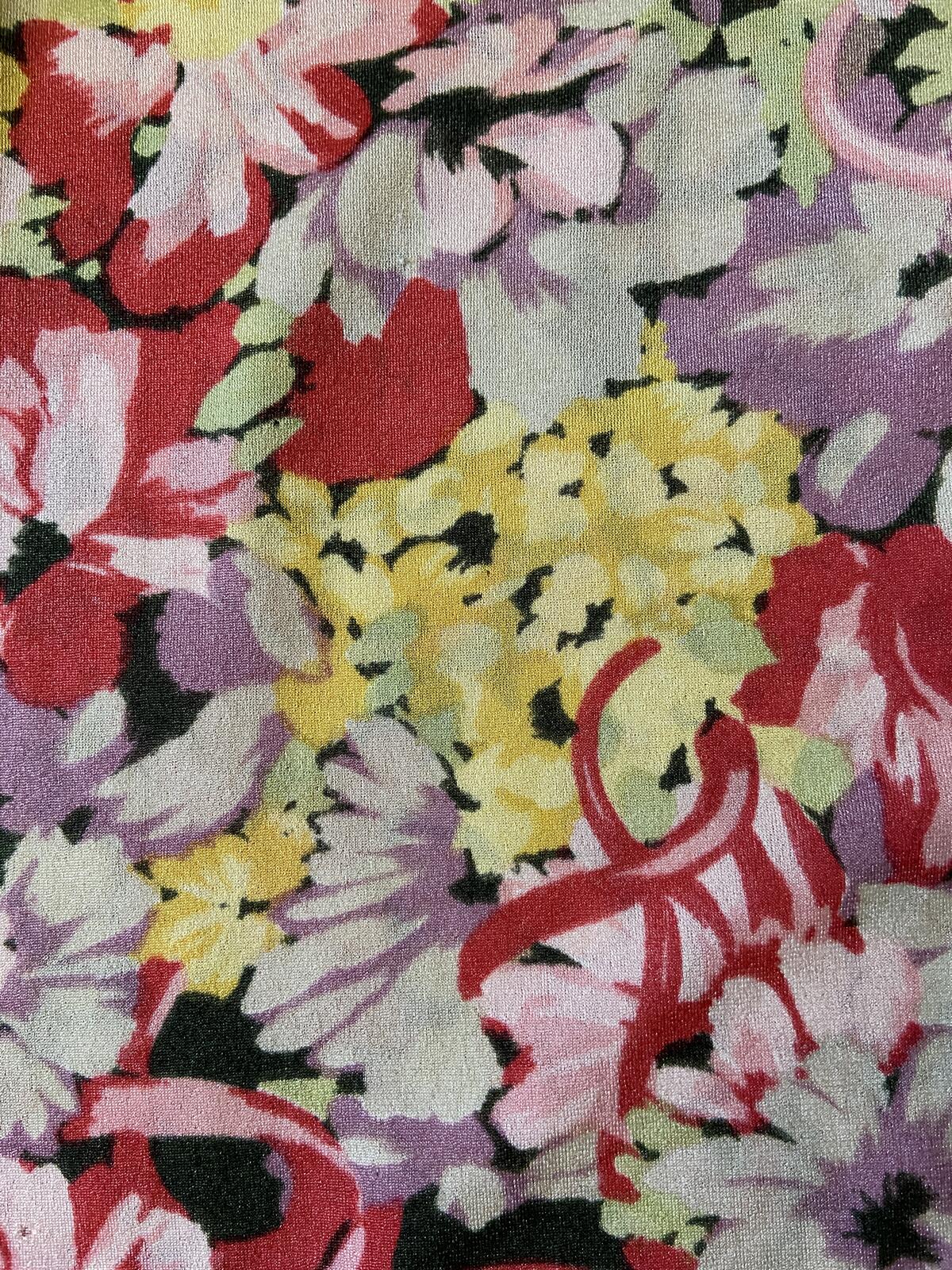 Vintage 1970s Pink Floral Print Shirt