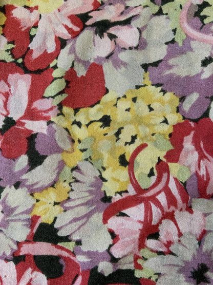 Vintage 1970s Pink Floral Print Shirt