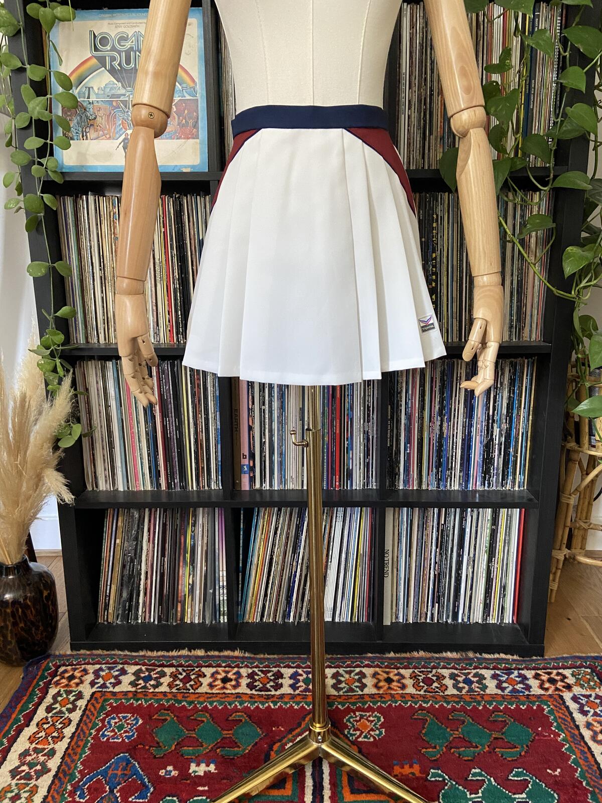 Vintage 1970s White Trigema Tennis Skirt