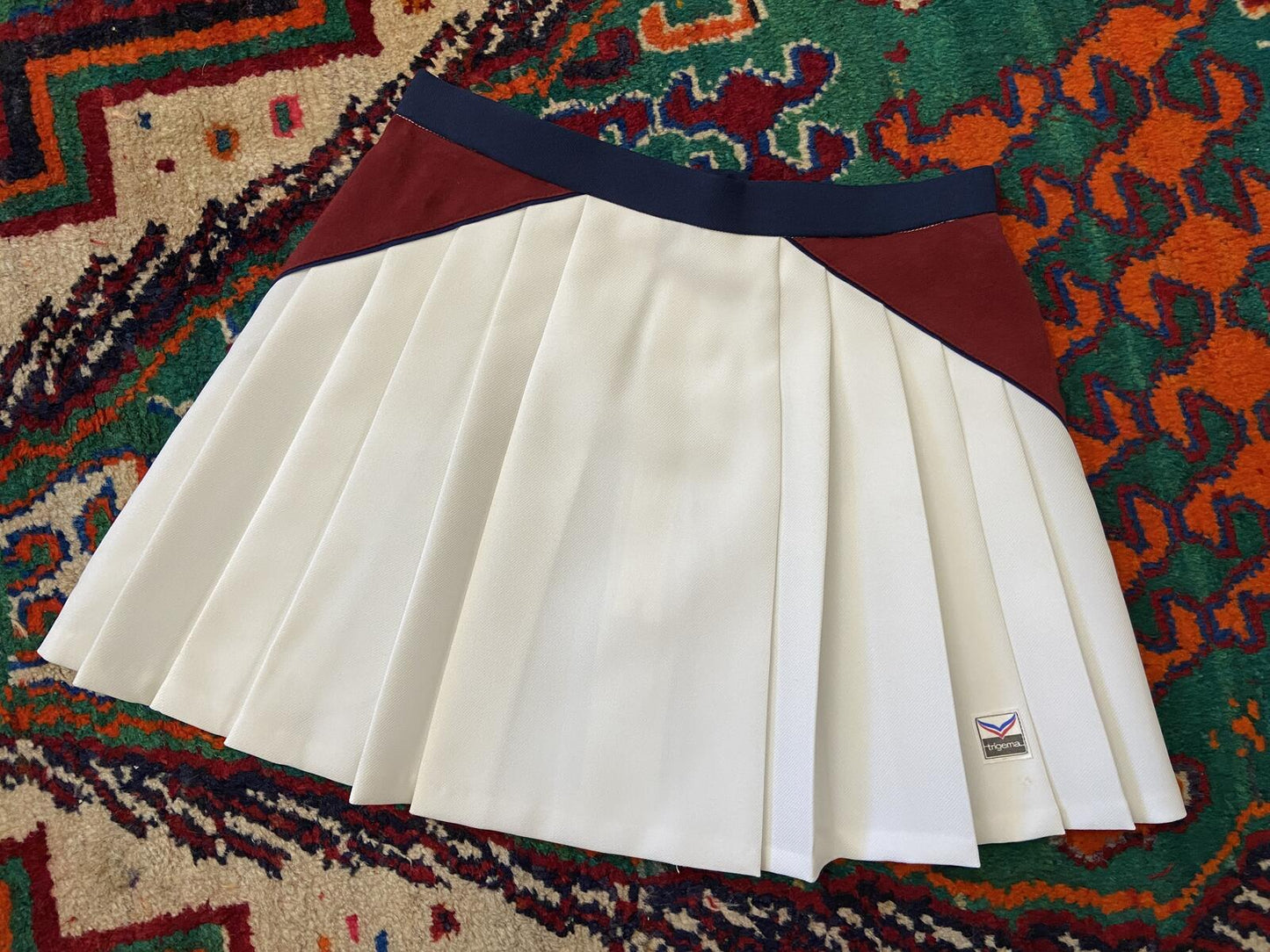 Vintage 1970s White Trigema Tennis Skirt