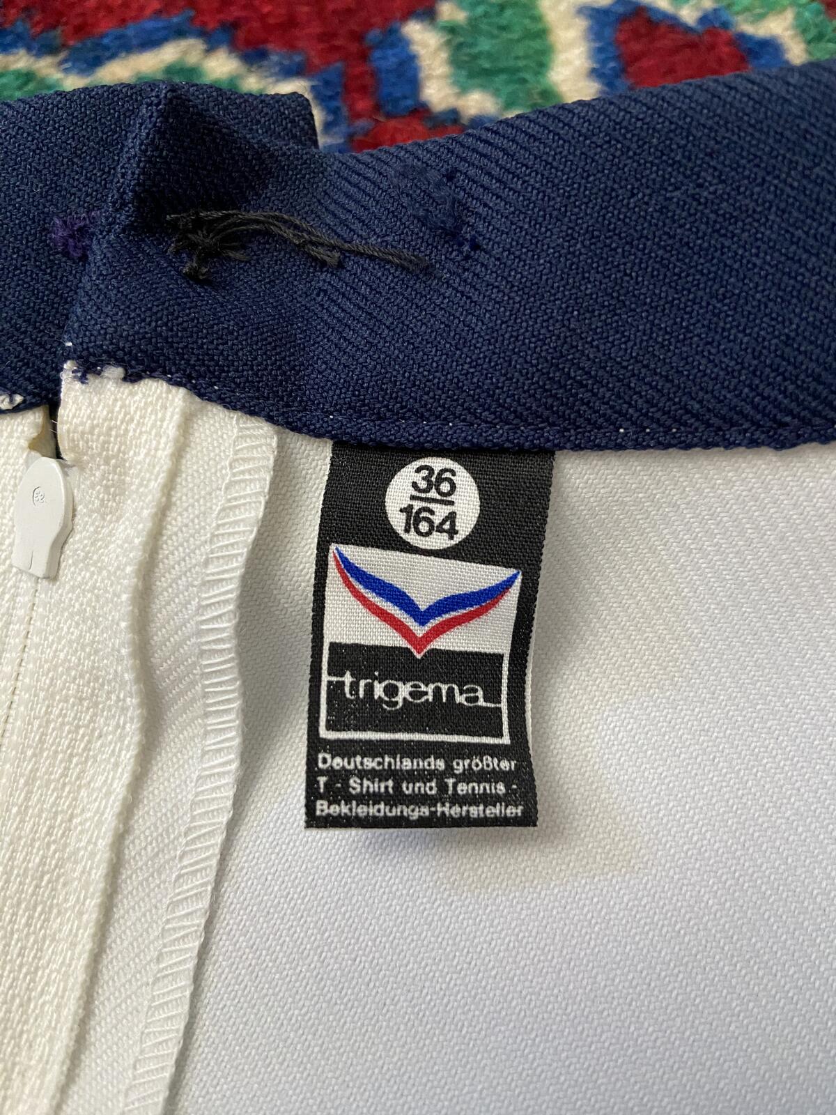Vintage 1970s White Trigema Tennis Skirt