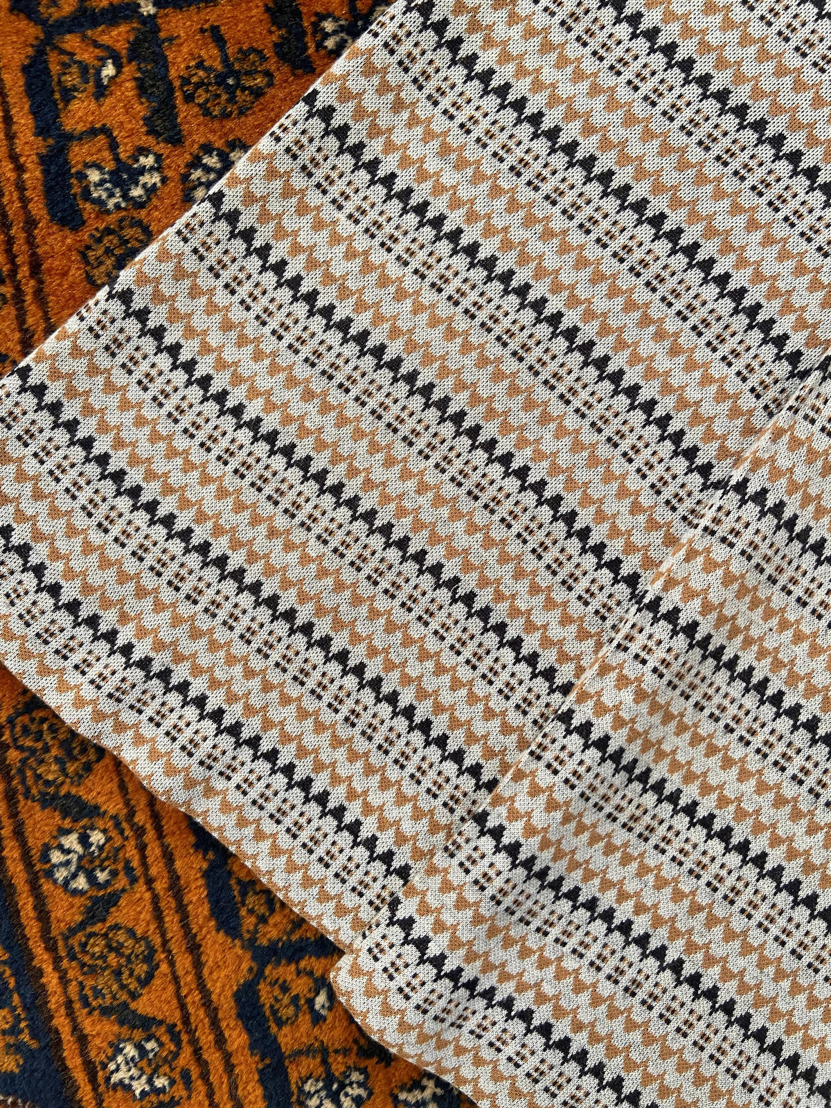 Vintage 1970s Beige Knit Dress