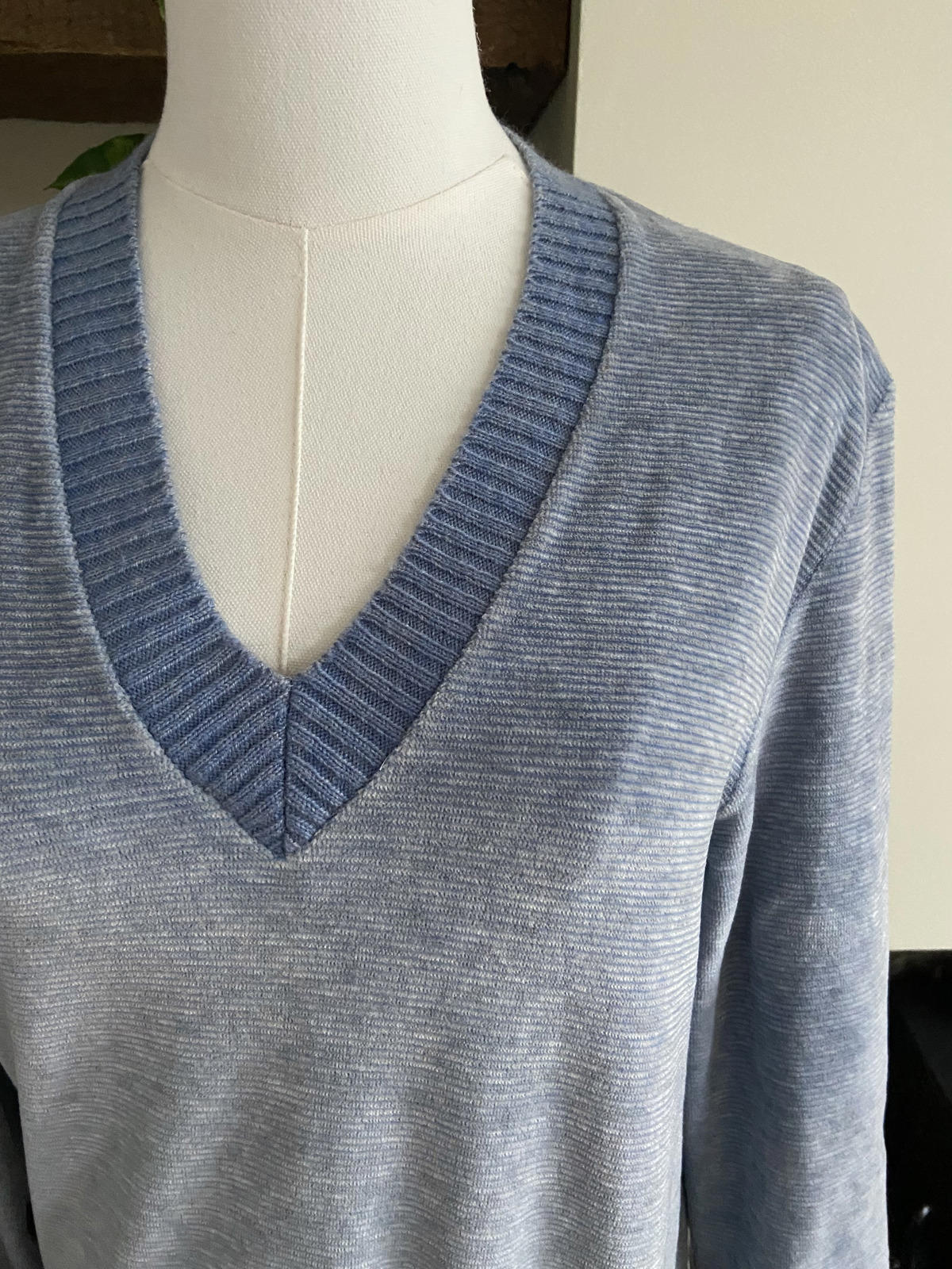 Vintage 1980s Dusty Blue St Michael Velour Sweater