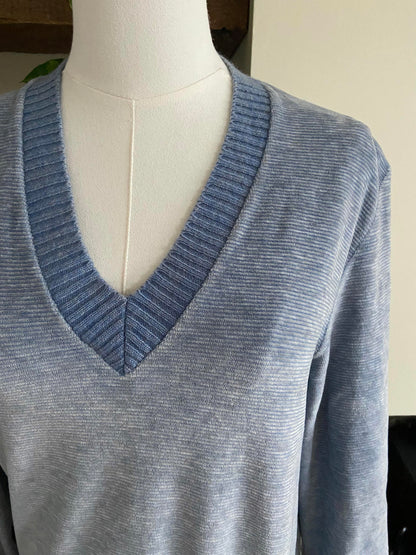 Vintage 1980s Dusty Blue St Michael Velour Sweater