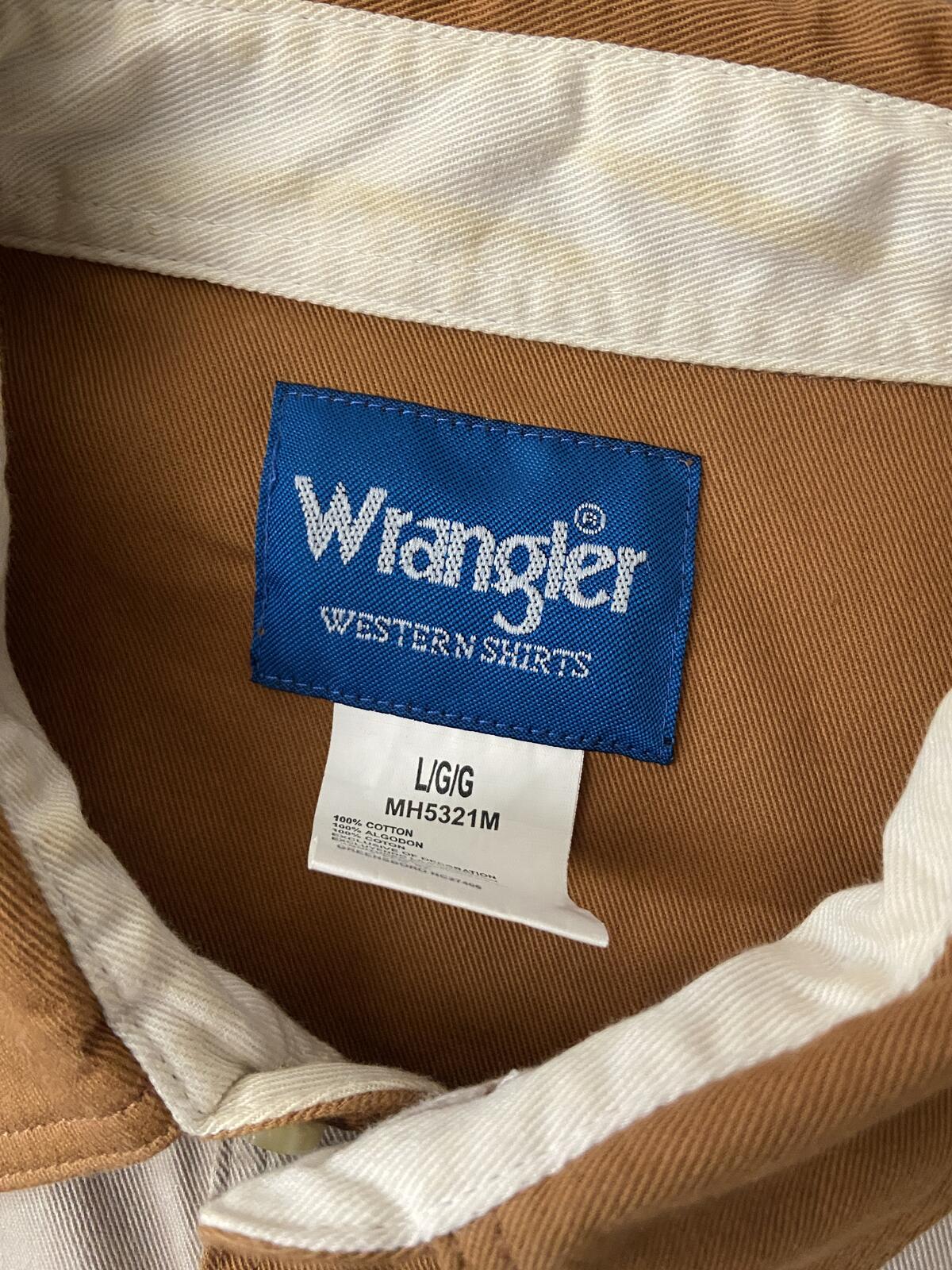 Vintage 90s Wrangler Twill Western Shirt