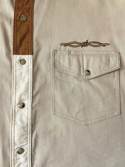 Vintage 90s Wrangler Twill Western Shirt