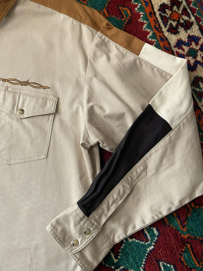 Vintage 90s Wrangler Twill Western Shirt