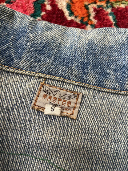 Vintage 1970s Customised Sequinned & Fringed Denim Jacket