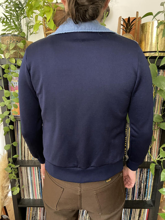 Vintage 1980s Blue & Navy Sports Jacket