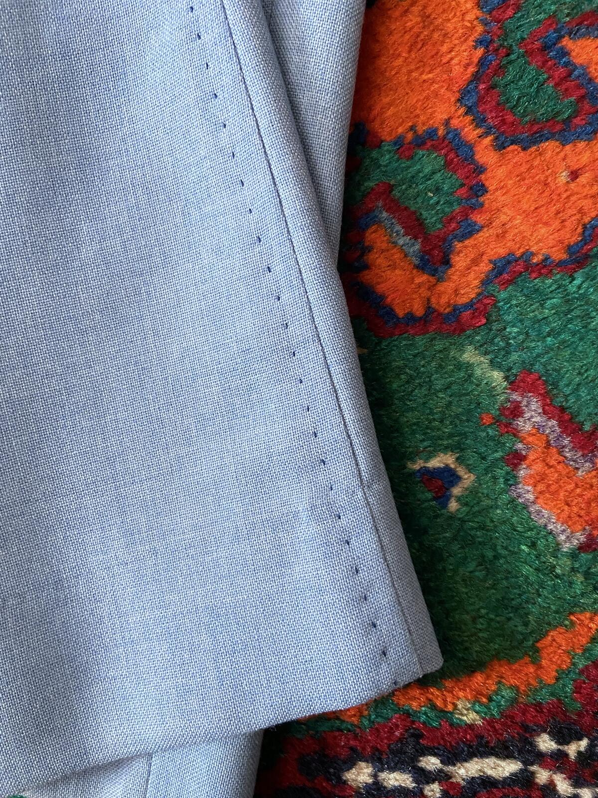 Vintage 1970s Pale Blue Flared Trousers W32 / L31