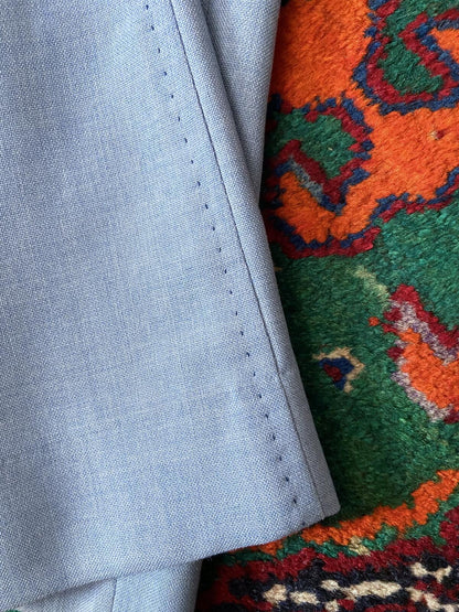 Vintage 1970s Pale Blue Flared Trousers W32 / L31
