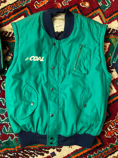 Vintage 1980s Panoply Worker Bomber Jacket With Detachable Sleeves