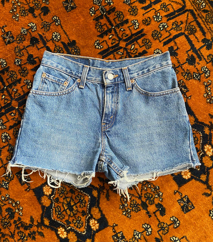 Vintage Levis 517 Denim Shorts W28