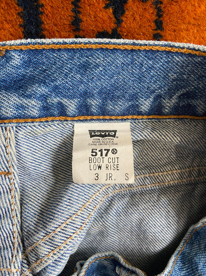 Vintage Levis 517 Denim Shorts W28
