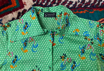 Vintage 1970s Italian Dagger Collar Shirt